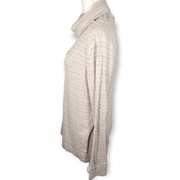 EXPRESS CREAM STRIPE COWL-NECK PULLOVER SZ.M GUC - Picture 3 of 6